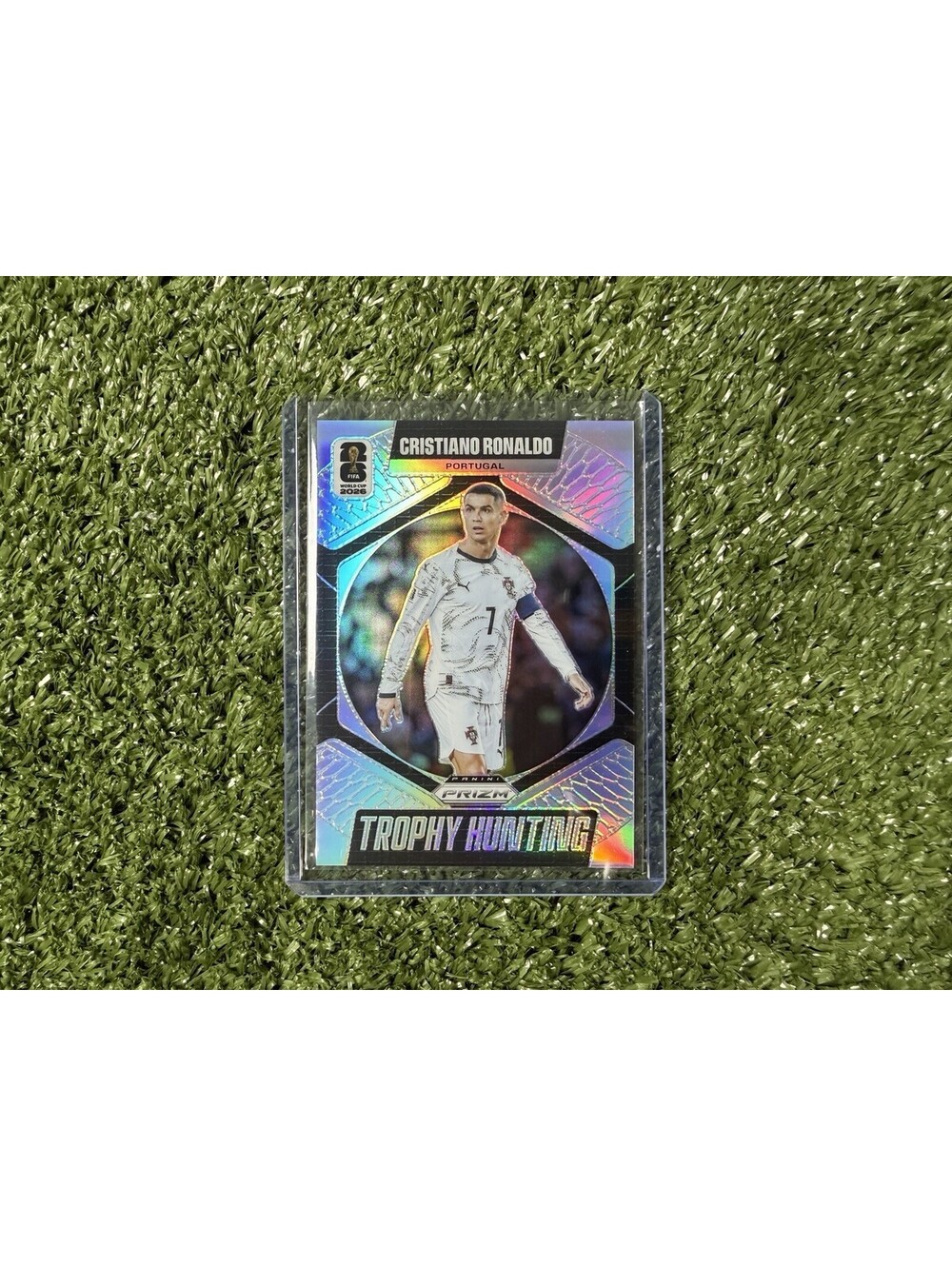 2026 Prizm FIFA World Cup Cristiano Ronaldo #17 Trophy Hunting Silver #CRS1